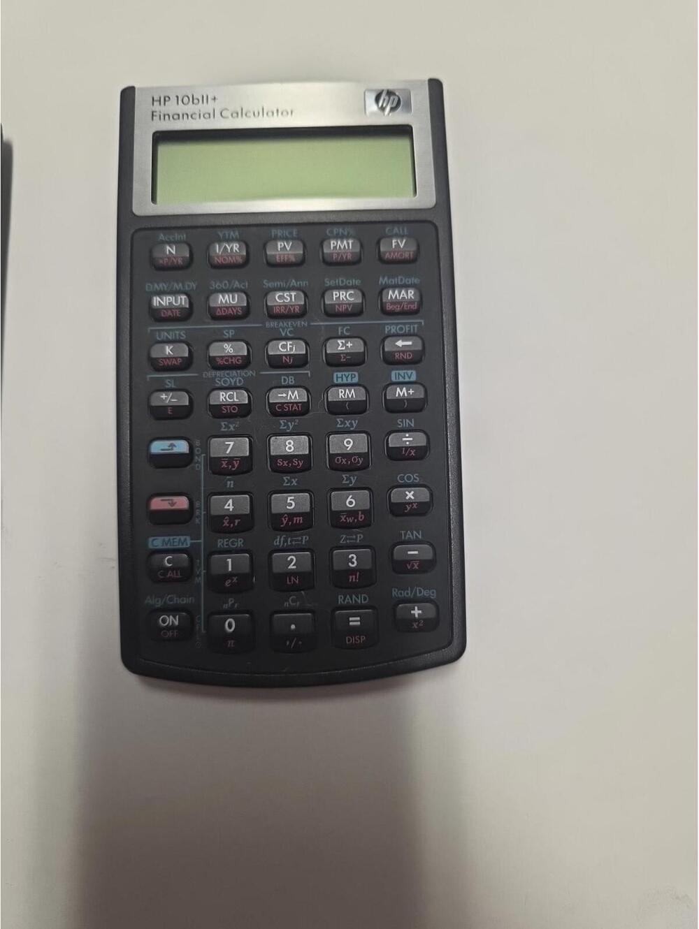 HP 10BII Plus Financial Calculator - Black